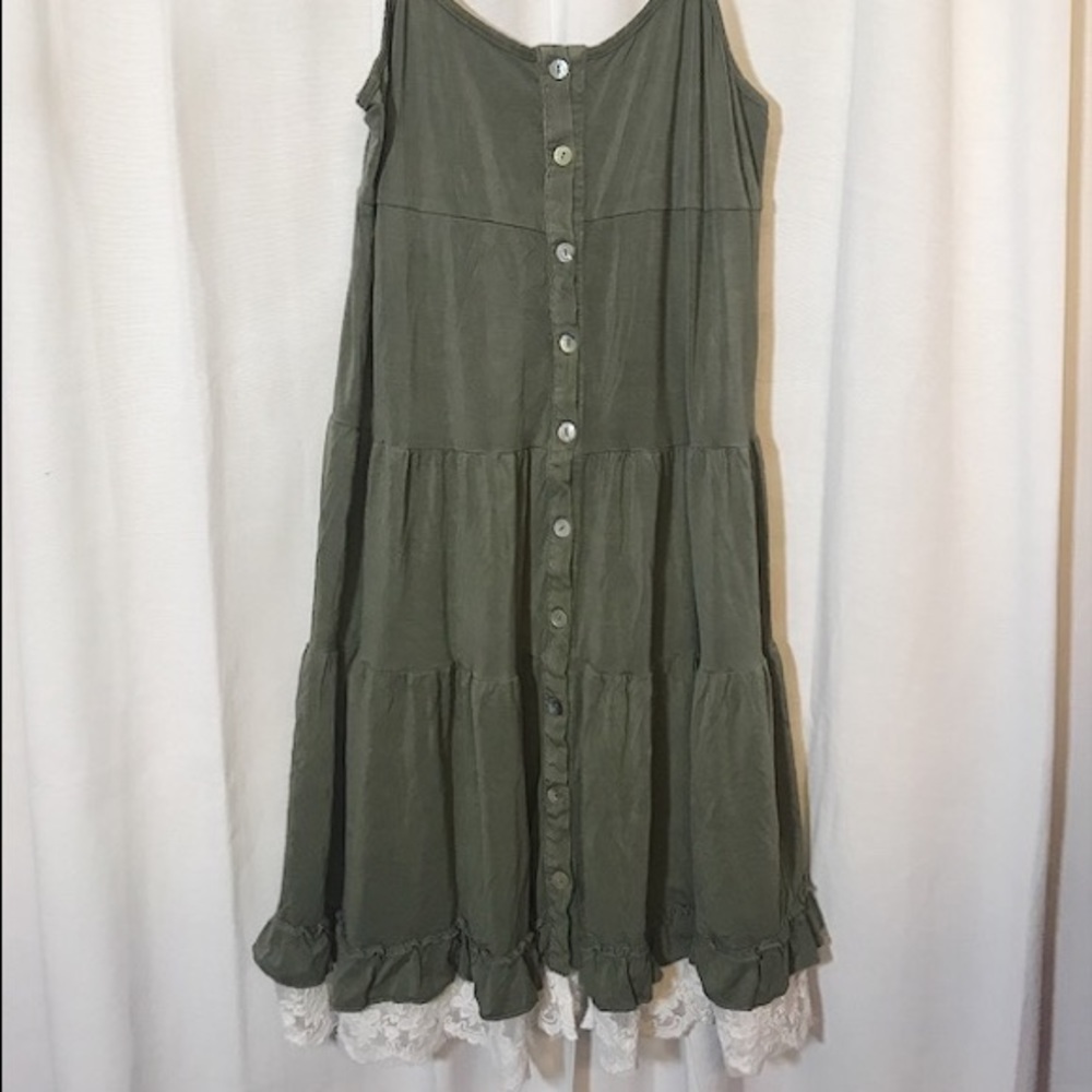 Tank Dress with Buttons